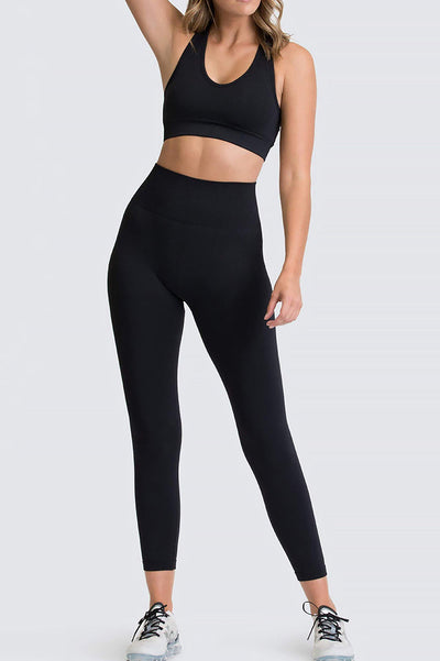 Effortless Basic Essentials Racerback Seamless Workout Set - 2 Pieces