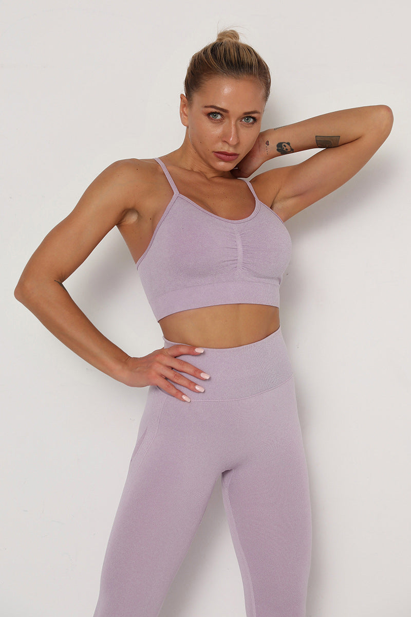Flex Ruched Racerback Sports Bra