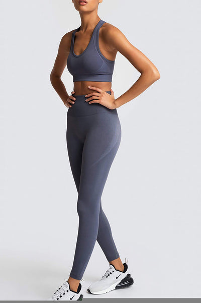 Effortless Basic Essentials Racerback Seamless Workout Set - 2 Pieces