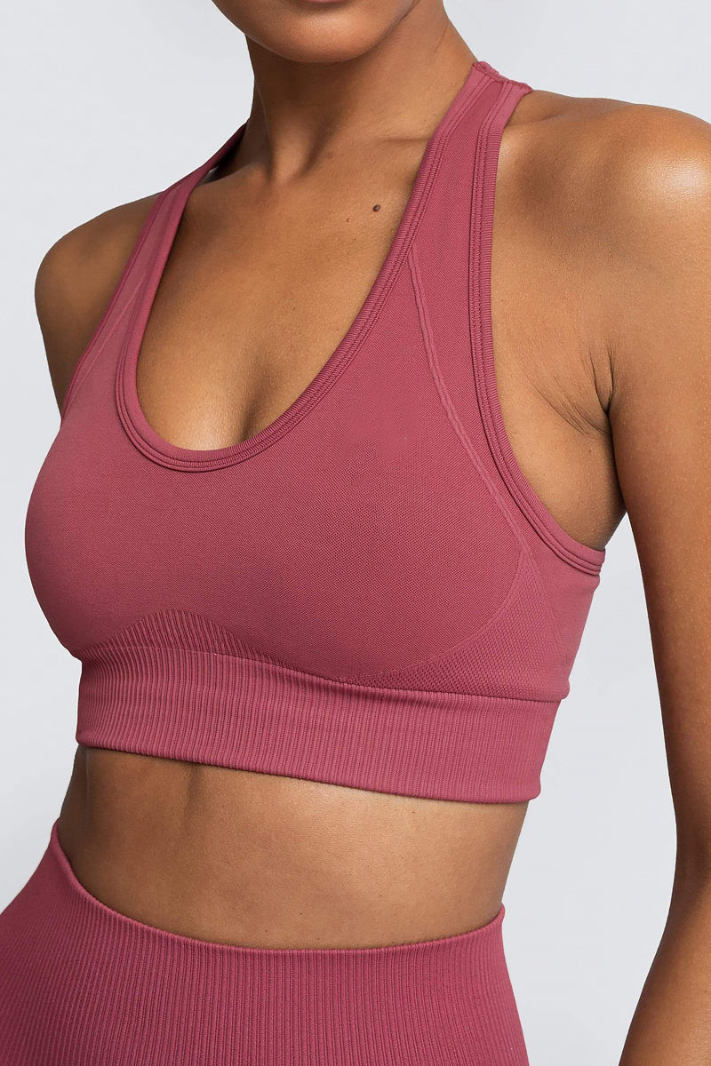 Effortless Basic Essentials Racerback Seamless Workout Set - 2 Pieces