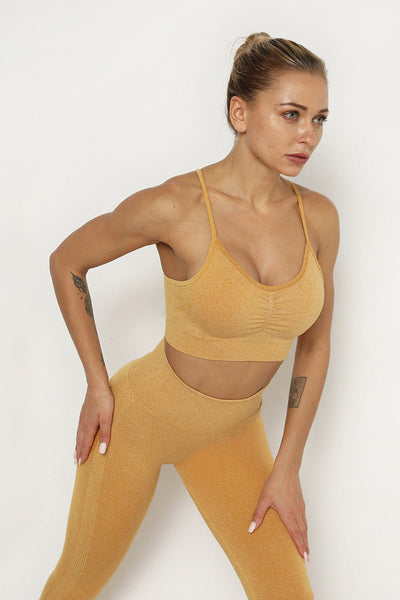 Flex Ruched Racerback Sports Bra