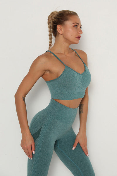 Flex Ruched Racerback Sports Bra