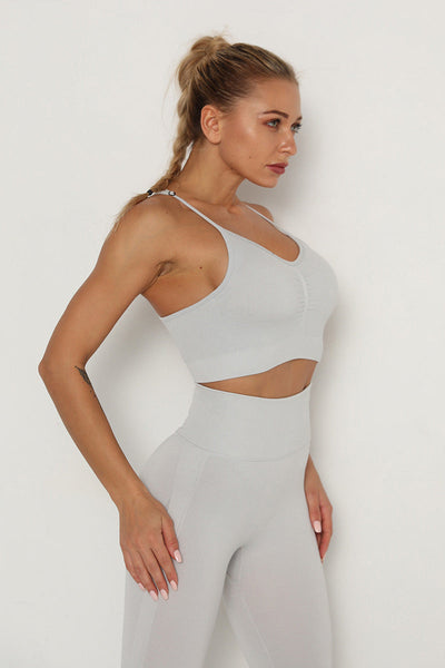 Flex Ruched Racerback Sports Bra