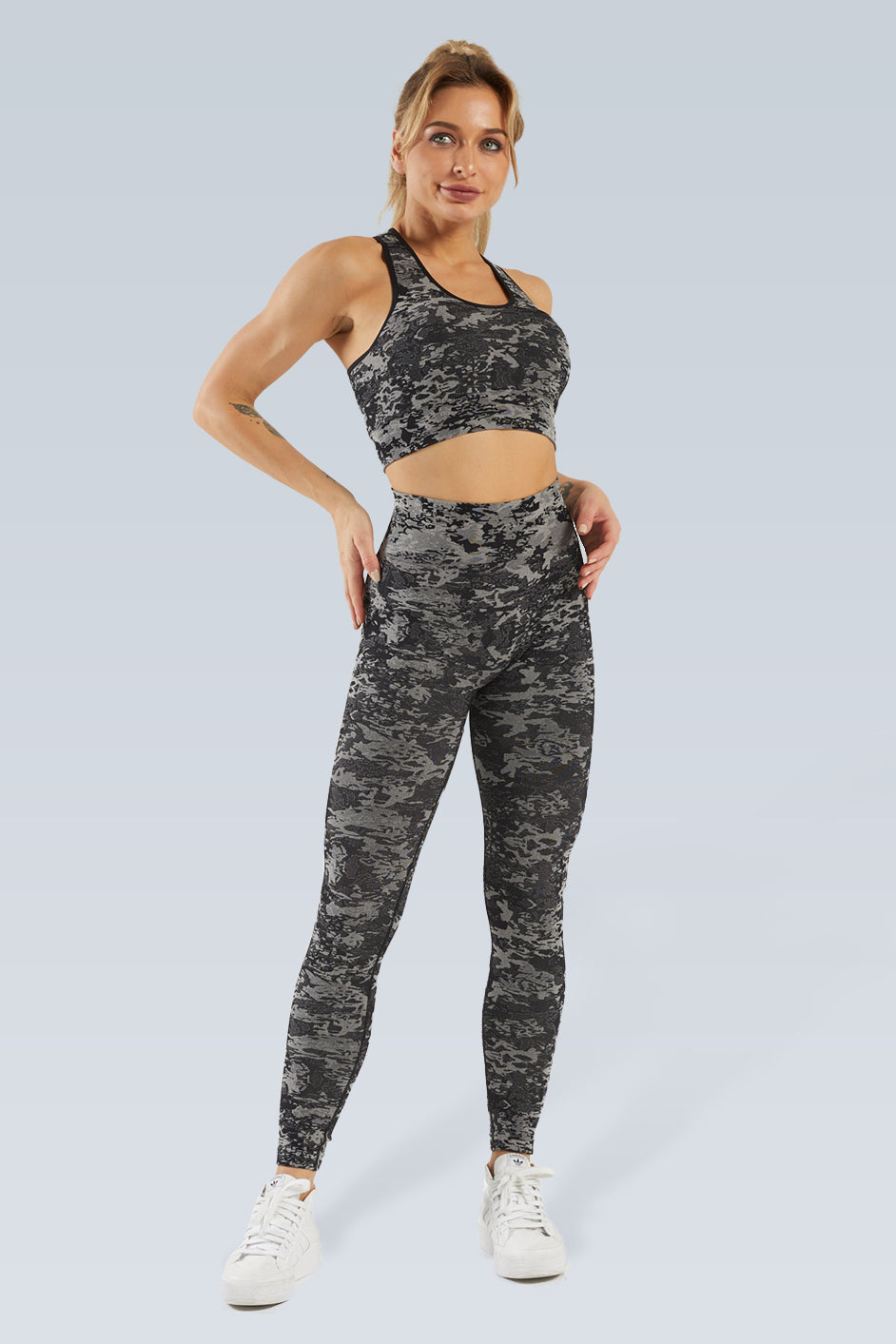 Urban Camo Seamless Racerback Bra