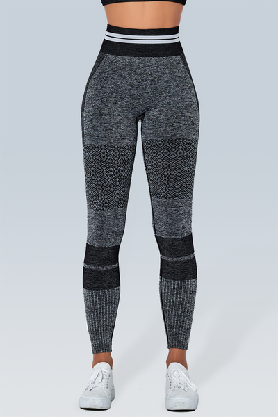 Knitted Stripe Seamless Legging