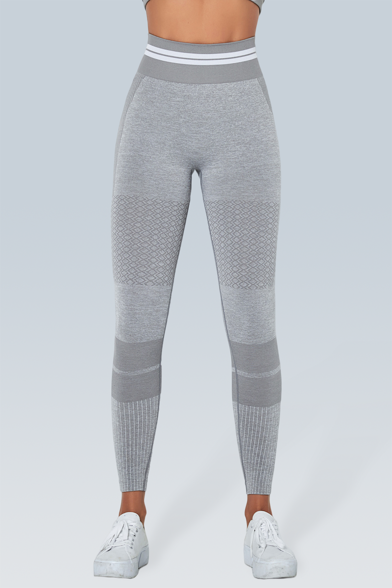 Knitted Stripe Seamless Legging