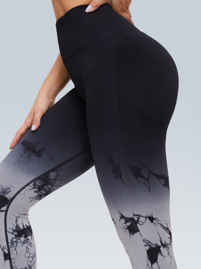 Gradient Tie Dye Scrunch Seamless Legging