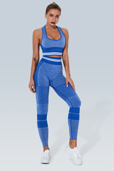 Knitted Stripe Seamless Legging