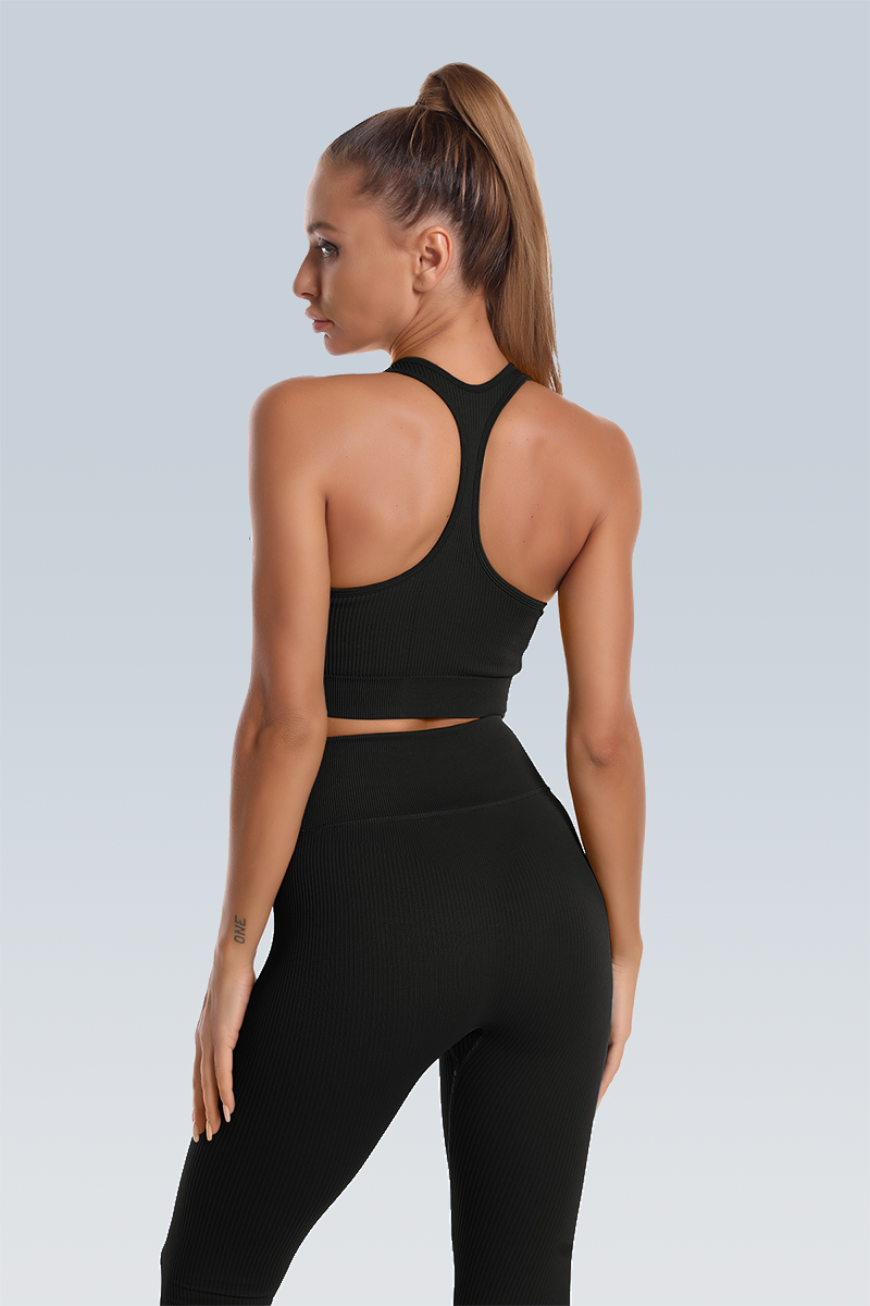 Studio-To-Street Seamless Ribbed Sports Bra