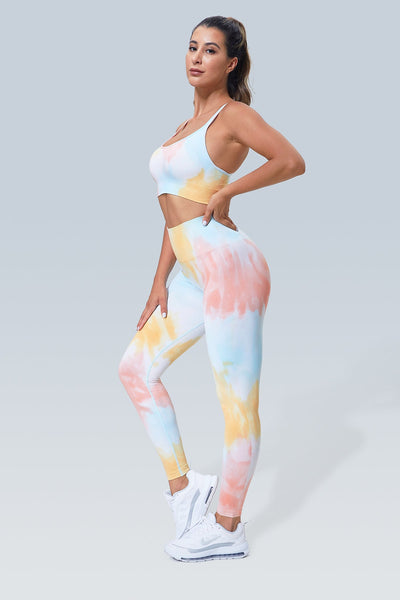 Booty Lifting Galaxy Dye Seamless Scrunch Legging