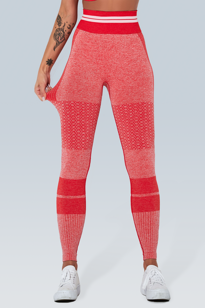 Knitted Stripe Seamless Legging