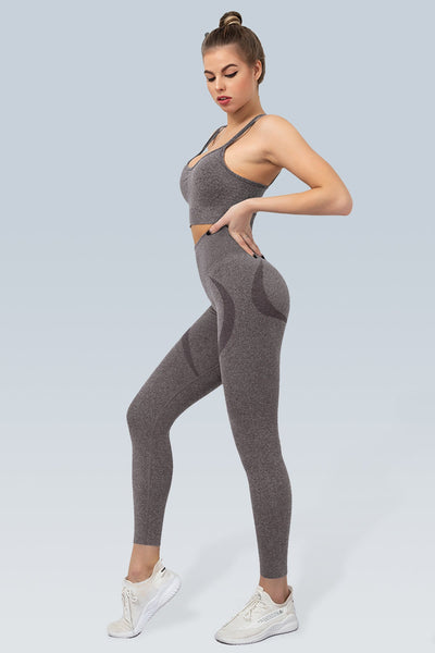 WaveLine Contour Ruched Seamless Sports Bra