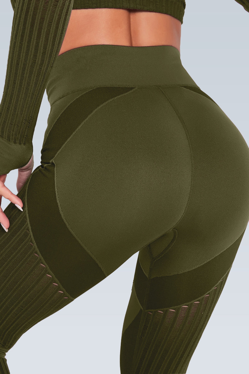 Slice Breathe Mesh Seamless Legging