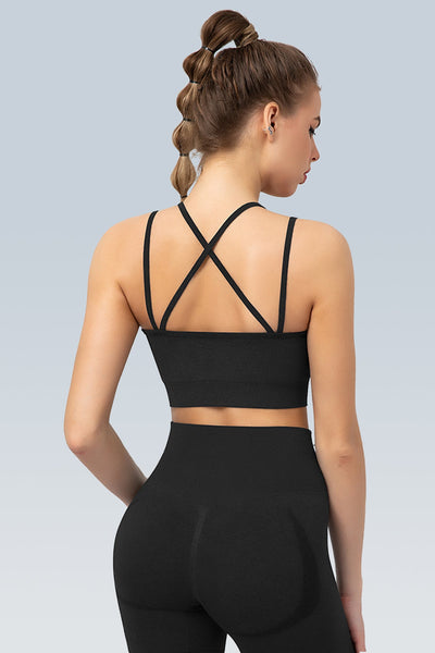 WaveLine Contour Ruched Seamless Sports Bra