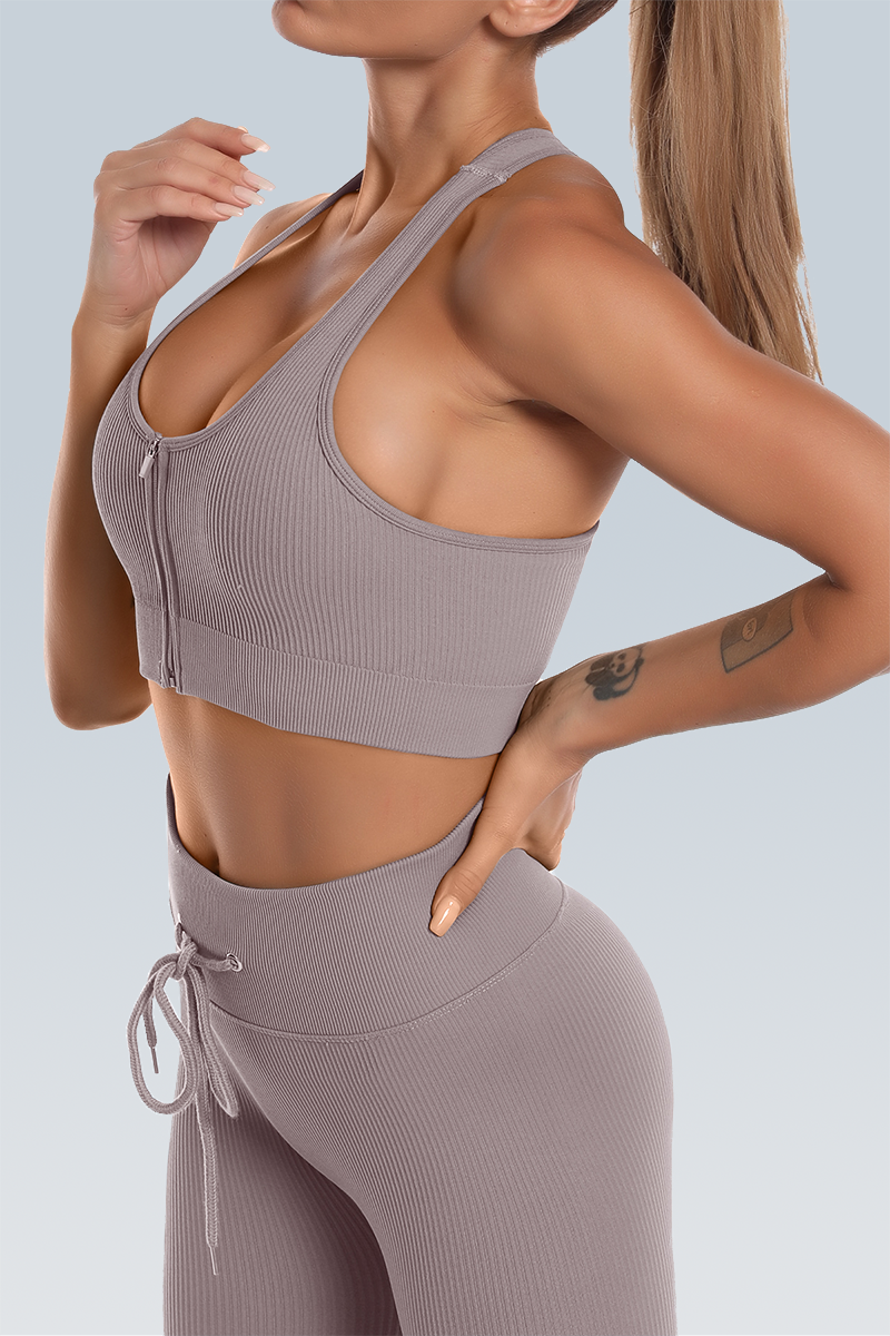 Studio-To-Street Seamless Ribbed Sports Bra