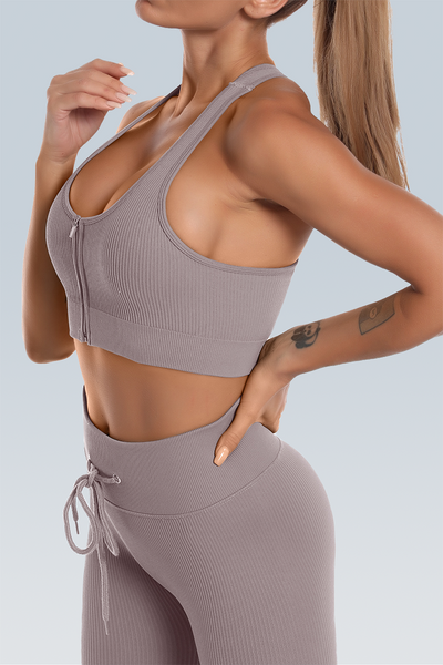 Studio-To-Street Seamless Ribbed Sports Bra