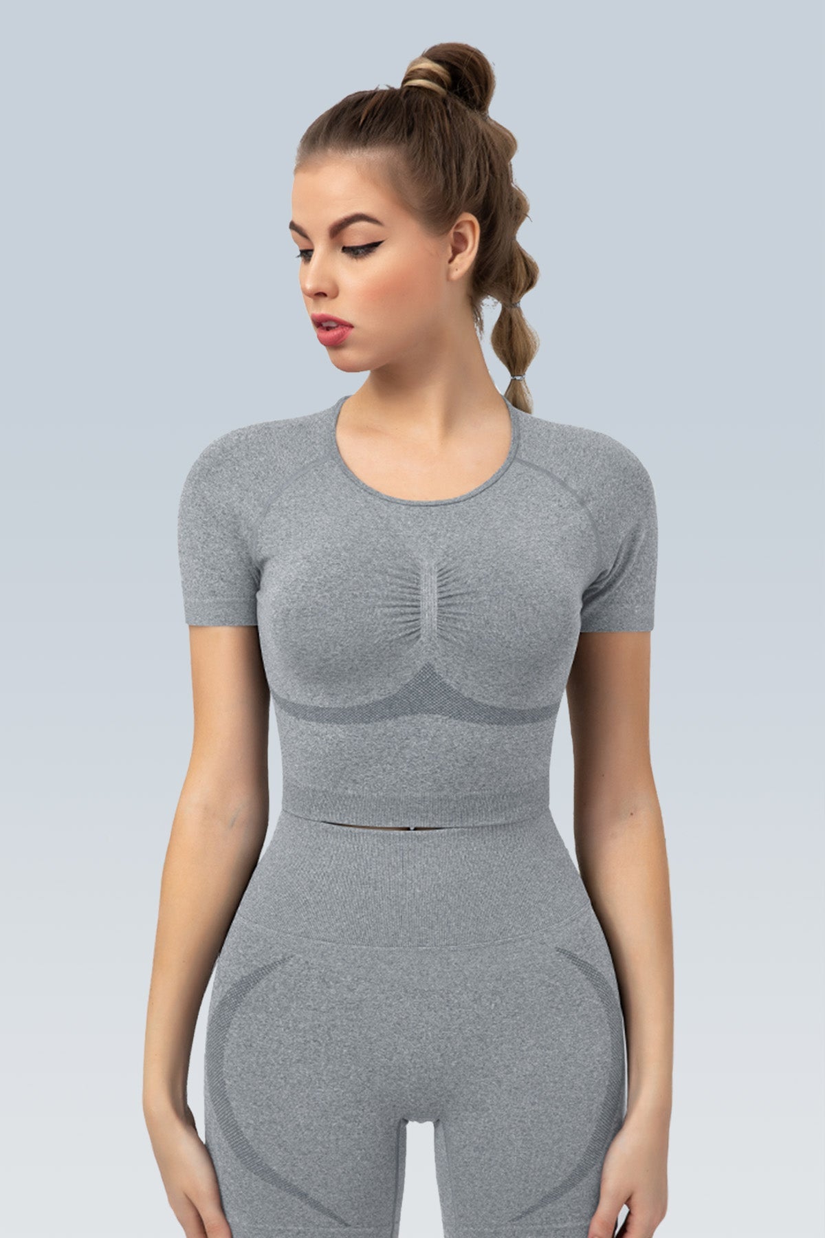 WaveLine Contour Ruched Seamless Short Sleeve