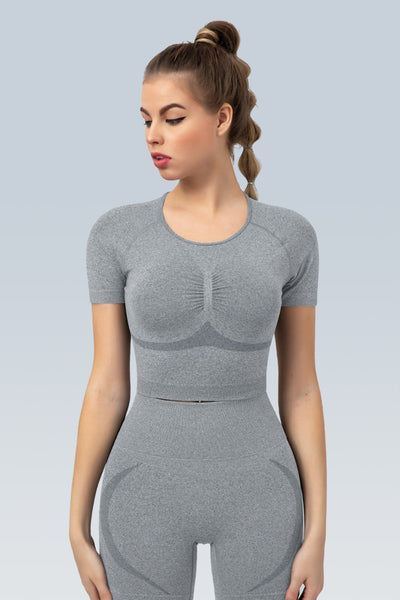 WaveLine Contour Ruched Seamless Short Sleeve