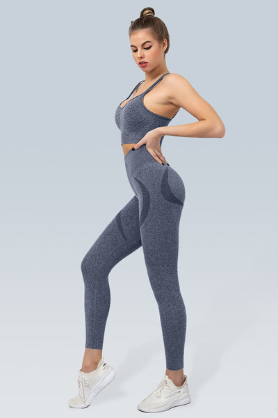 WaveLine Contour Ruched Seamless Sports Bra